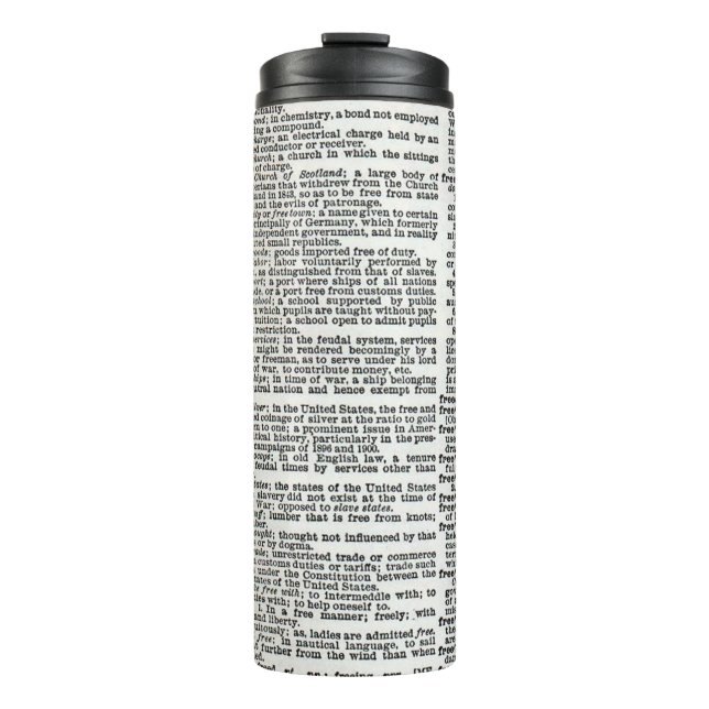 Wörterbuch drucken  thermosbecher (Vorderseite)