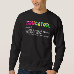 Wörterbuch-Erzieher definiert sich wie ein normale Sweatshirt
