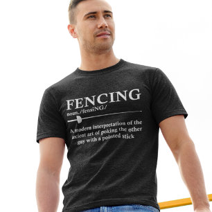 Wörterbuch zur Definition von Fencer-Fencing T-Shirt
