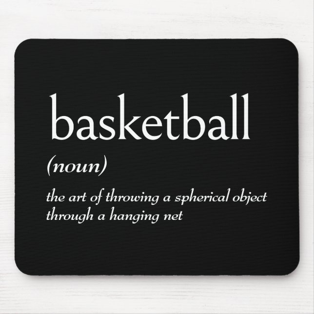 Wörterbuchdefinition für BASKETBALL Mousepad (Vorne)