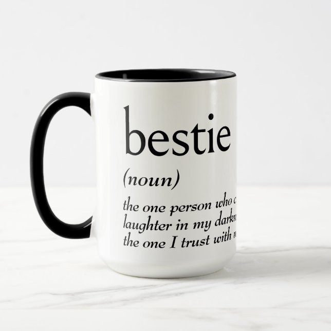 Wörterbuchdefinition für BESTIZ Tasse (Links)