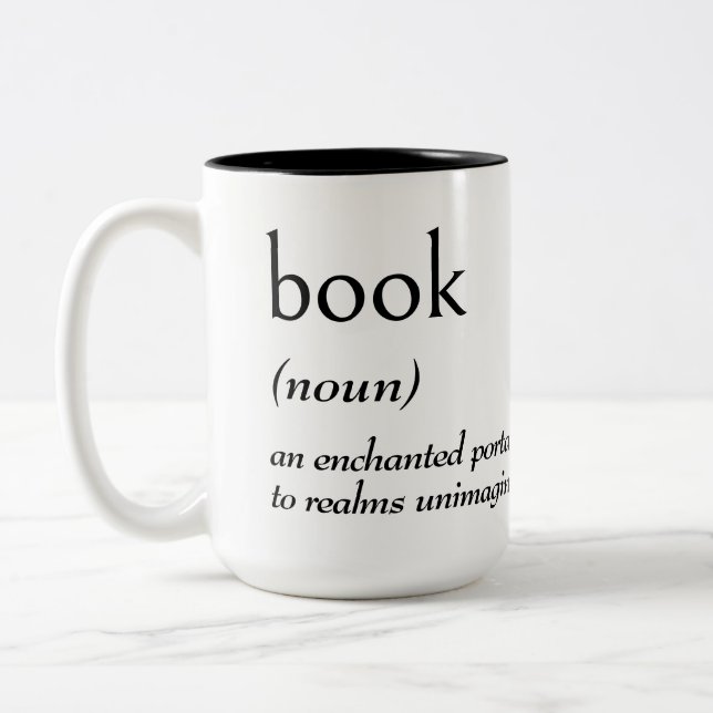 Wörterbuchdefinition für BUCH Zweifarbige Tasse (Links)