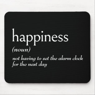 Wörterbuchdefinition für GLÜCKLICHKEIT Mousepad