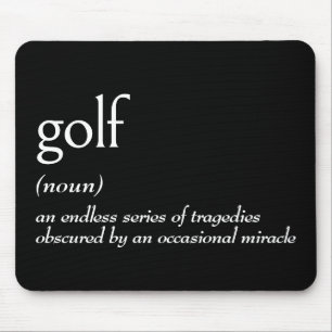 Wörterbuchdefinition für GOLF Mousepad