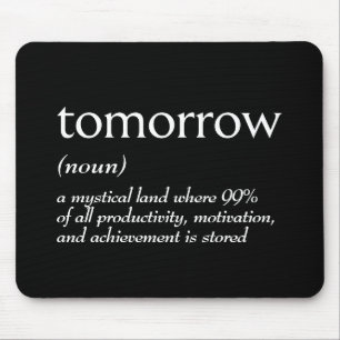 Wörterbuchdefinition für MORGEN Mousepad