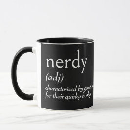 Wörterbuchdefinition für NERDY Tasse