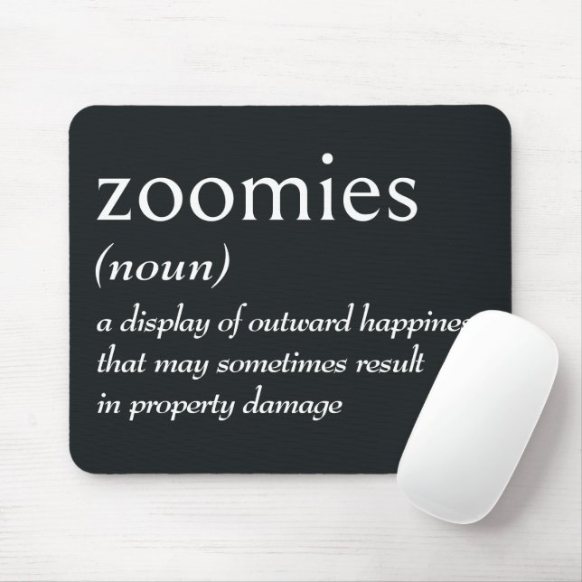 Wörterbuchdefinition für ZOOMIES Mousepad (Mit Mouse)