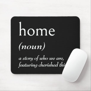 Wörterbuchdefinition für ZUHAUSE Mousepad