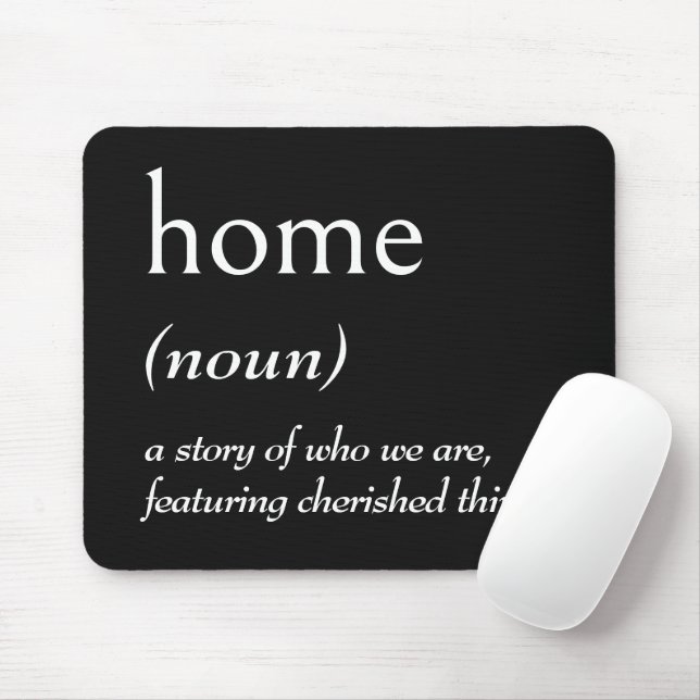 Wörterbuchdefinition für ZUHAUSE Mousepad (Mit Mouse)