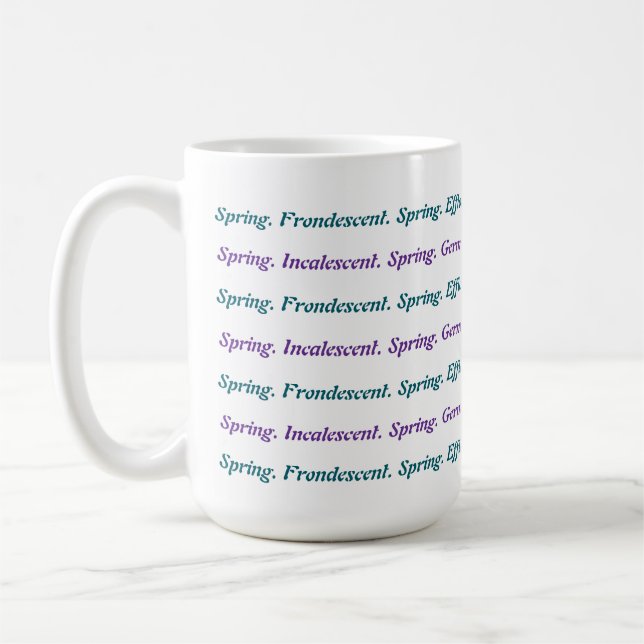 Wortfrühling Kaffeetasse (Links)
