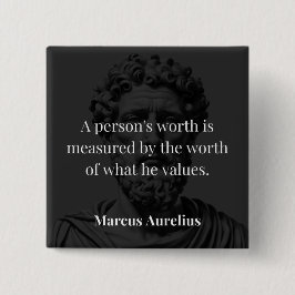 Worth definieren: Marcus Aurelius auf Werten Button