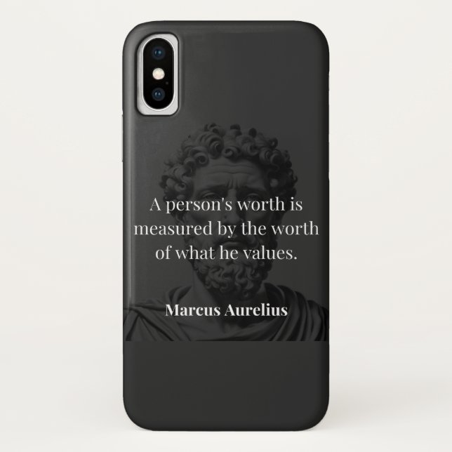 Worth definieren: Marcus Aurelius auf Werten Case-Mate iPhone Hülle (Rückseite)