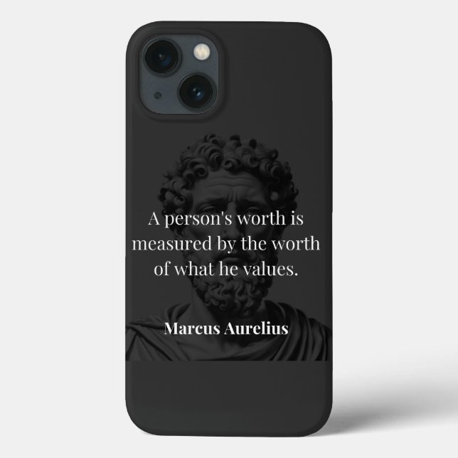 Worth definieren: Marcus Aurelius auf Werten Case-Mate iPhone Hülle (Rückseite)