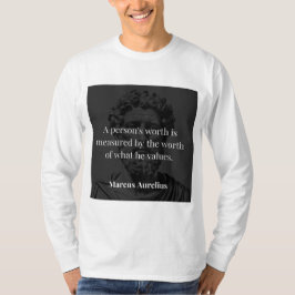 Worth definieren: Marcus Aurelius auf Werten T-Shirt