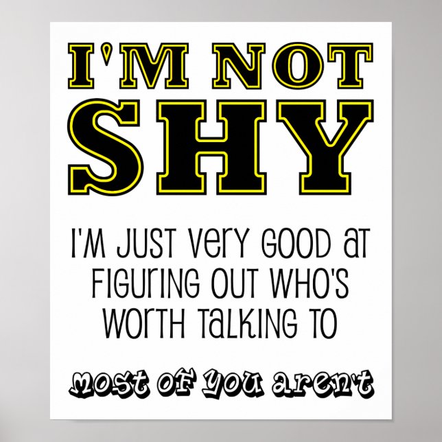 Worth Reden mit lustigen Poster (Vorne)