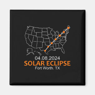 Worth Texas 2024 Total Solar Eclipse Magnet