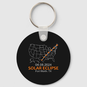 Worth Texas 2024 Total Solar Eclipse Schlüsselanhänger