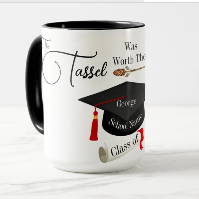 Worth the Hassle Abschluss Tasse (Von Creator hochgeladen)