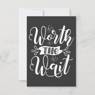 Worth the Wait Outfit, Regenbogenbaby-Ankündigung Dankeskarte