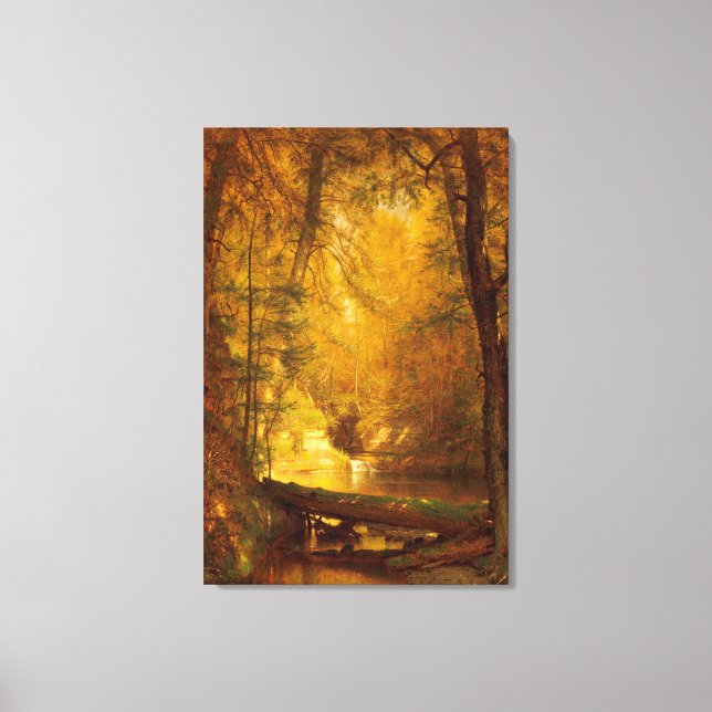 WORTHINGTHON WHITTREDGE - THE TROUT POOL - 1870 - LEINWANDDRUCK (Vorderseite)