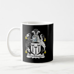Worthington Coat of Arms Familienwappen Kaffeetasse