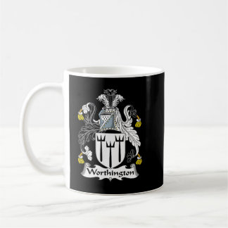 Worthington Coat of Arms Familienwappen Kaffeetasse