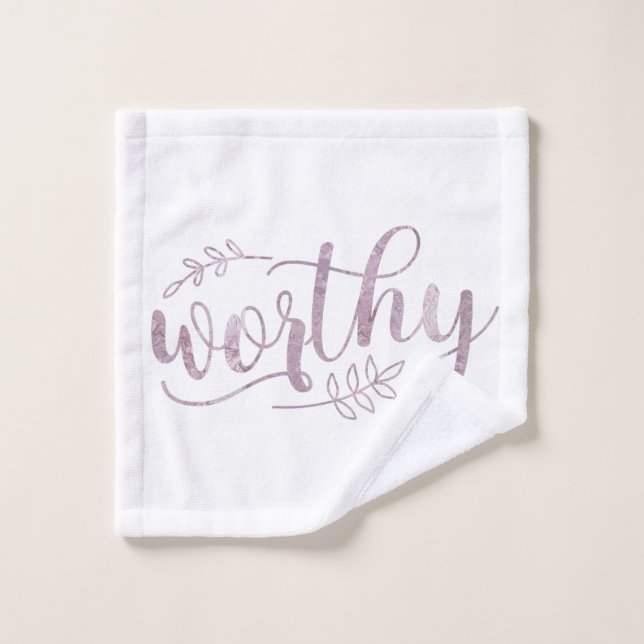 Worthy Boho Calligraphy Waschlappen (Waschlappen)
