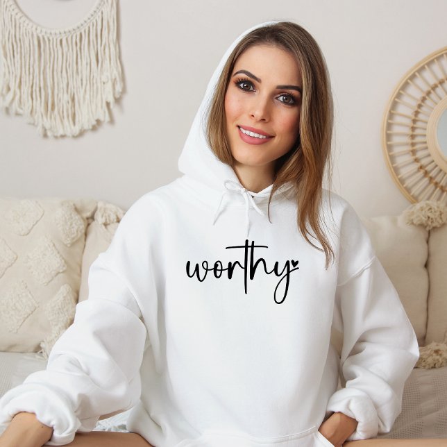 Worthy Heart Religious Christlich Hoodie (Von Creator hochgeladen)