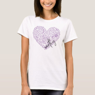 Worthy Heart T - Shirt (lila)
