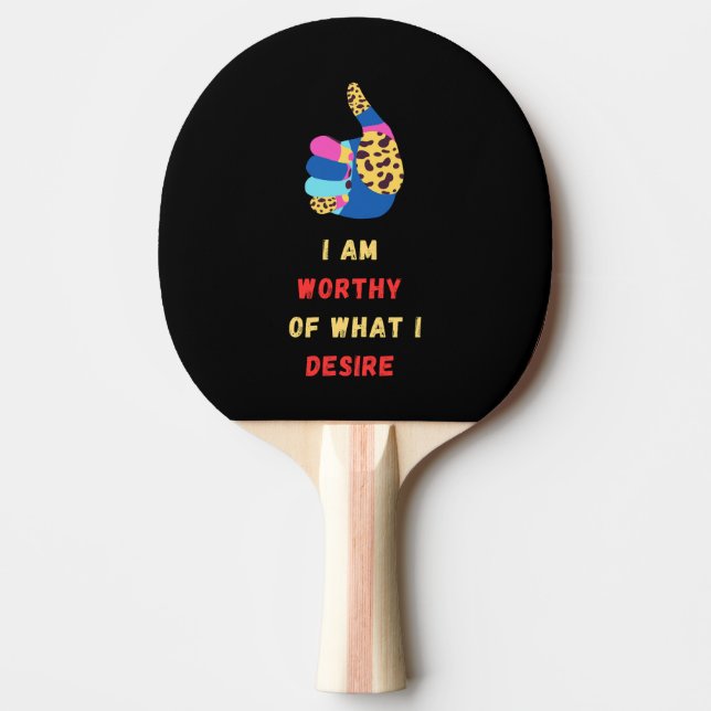 Worthy Ping Pong Paddle Tischtennis Schläger (Vorderseite)