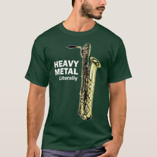 Wörtlich Heavy Metal Bariton Saxophon TShirt