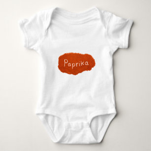 Wortpaprika geschrieben in Paprikapulver Baby Strampler