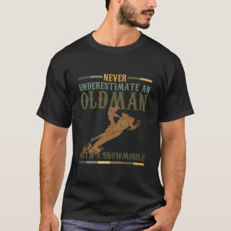Wortspiel Unterschätze nie einen Alten mit einem S T-Shirt