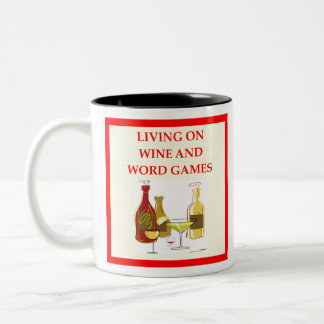 Wortspiele Zweifarbige Tasse