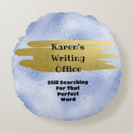 "Wortwahl zählt "Schriftsteller Rundes Kissen