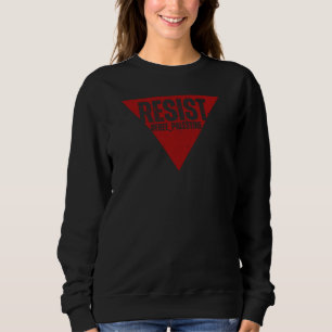 Wortwiderstand mit invertiertem roten Dreieck Sweatshirt