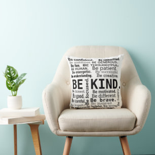Wortwolke inspirierende Worte Kissen