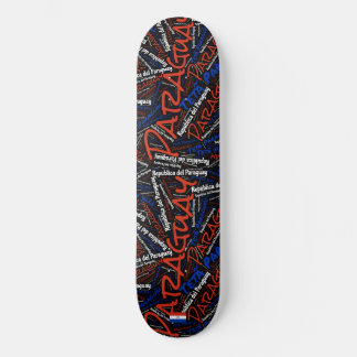 Wortwolke Nationalstolz Paraguay Skateboard