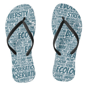 Wortwolke Text Modell Biodiversität Flip Flops