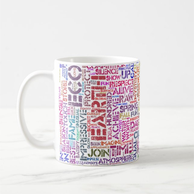 Wortwolke Text Motiv Biodiversität Kaffeetasse (Links)