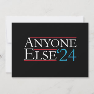 Wortwörtlich jeder 2024 Präsident USA Wahl Einladung