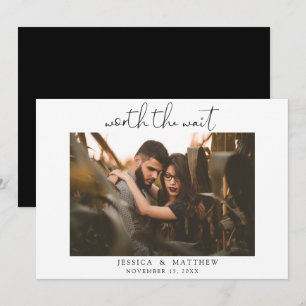 Worum es sich bei Wait Wedding Foto Script Modern Save The Date
