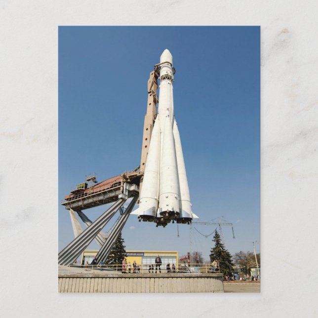 Wostok Postkarte (Vorderseite)