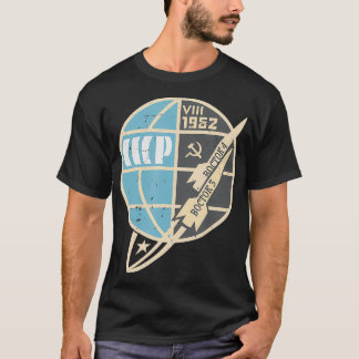 Wostok Raumschiff Vintage Sputnik UdSSR Sowjetunio T-Shirt