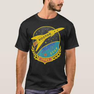 Wostok Sputnik UdSSR Weltraumpropaganda der sowjet T-Shirt