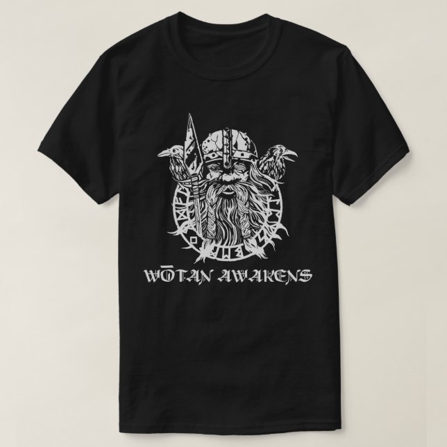 Wotan Awakens Asatru Norse Mythology Viking s  T-Shirt (Design vorne)