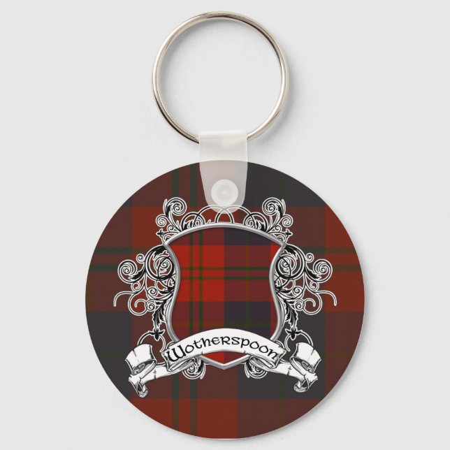 Wotherspoon Tartan Shield Schlüsselanhänger (Vorderseite)