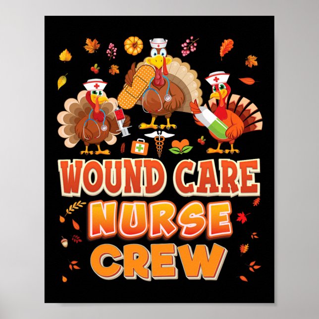 Wound Care Krankenpflege Crew Türkei Erntedank Dan Poster (Vorne)