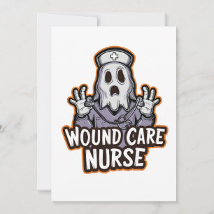 Wound Care Nurse Ghoul Ghost Nurse Halloween-Gesch Einladung