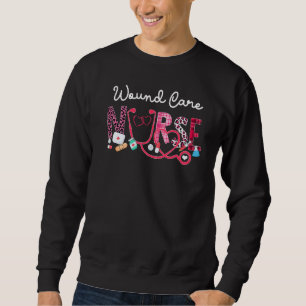 Wound Care Pflegekräfte Leopard Karierte Liebe Her Sweatshirt